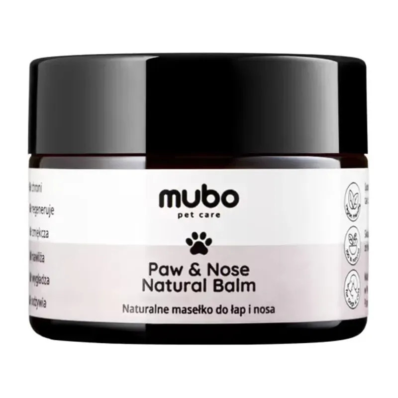 MUBO PAW & NOSE NATURAL BALM NATURALNE MASEŁKO DO ŁAP I NOSA DLA PSA I KOTA 50 g