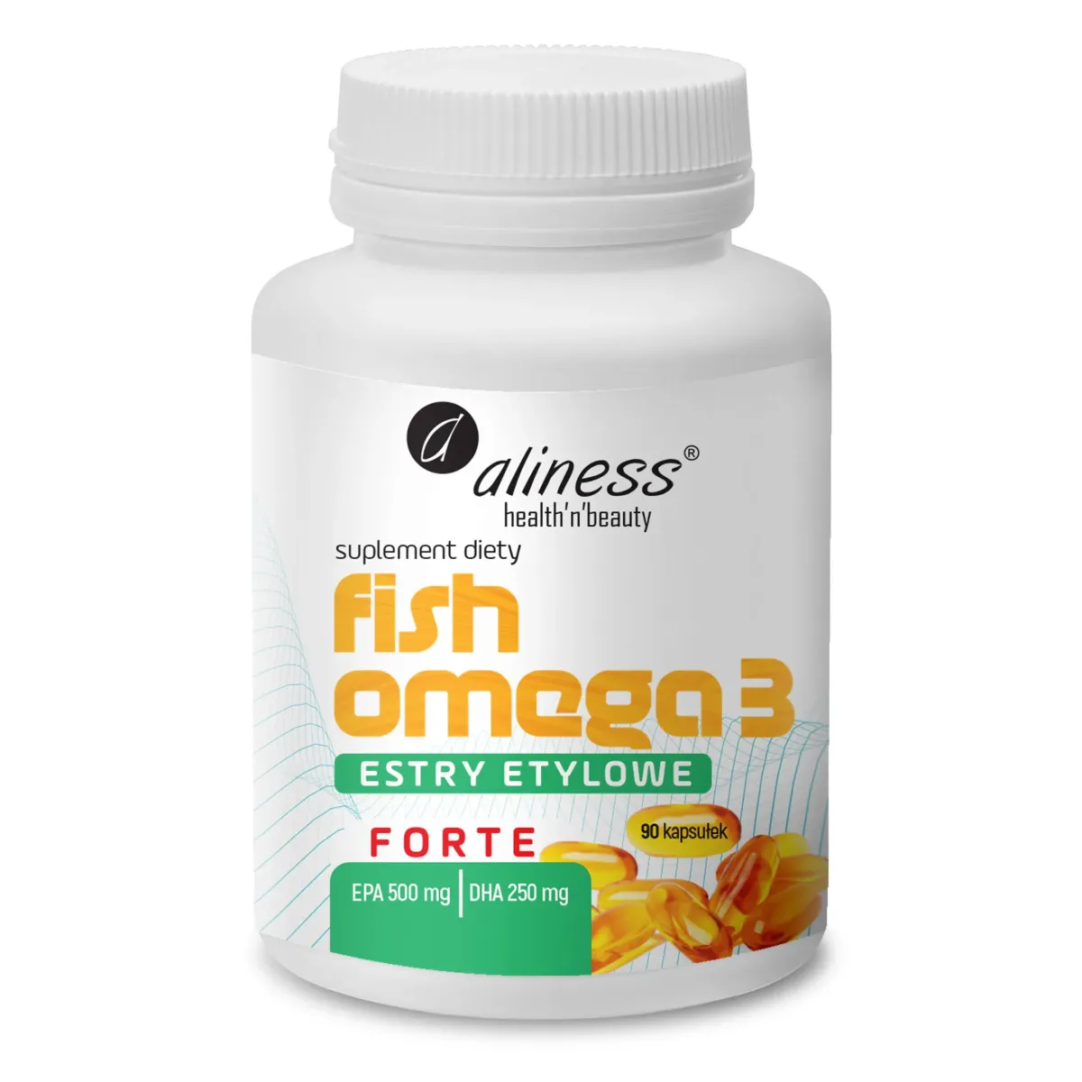 ALINESS FISH OMEGA 3 FORTE ESTRY 500/250 mg 90 kapsułek