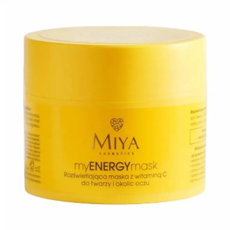 MIYA COSMETICS MYENERGYMASK ROZŚWIETLAJĄCA MASKA Z WITAMINĄ C DO TWARZY I OKOLIC OCZU 50 ml