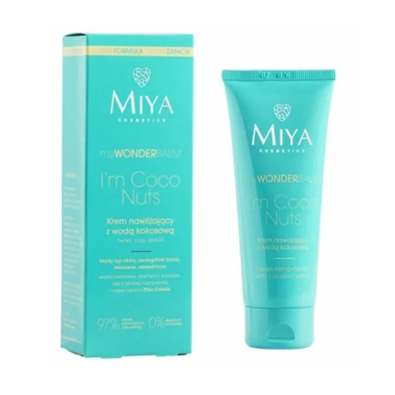 MIYA COSMETICS MYWONDERBALM KREM NAWILŻAJĄCY Z WODĄ KOKOSOWĄ 75 ml DW:2026/11/30