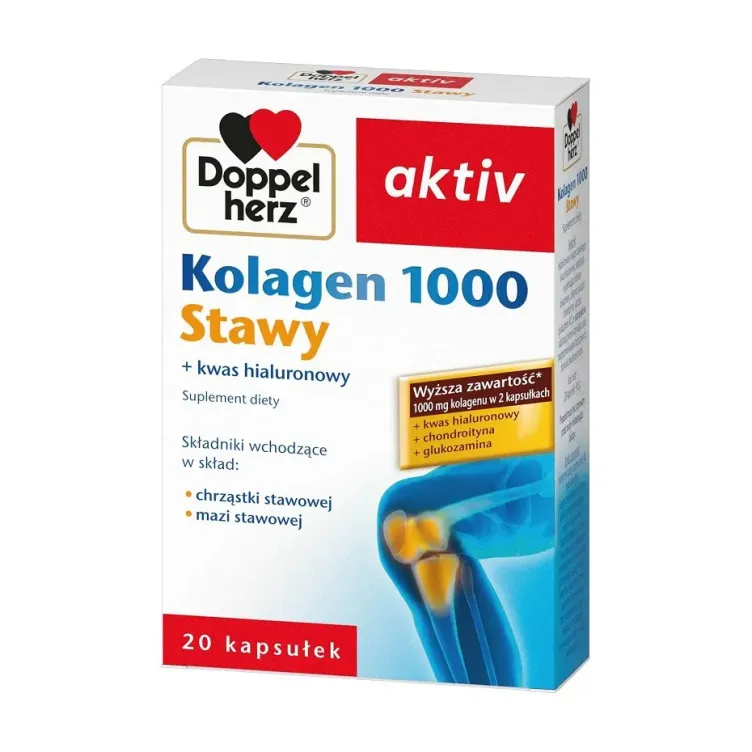 DOPPELHERZ AKTIV KOLAGEN 1000 STAWY 20 kapsułek