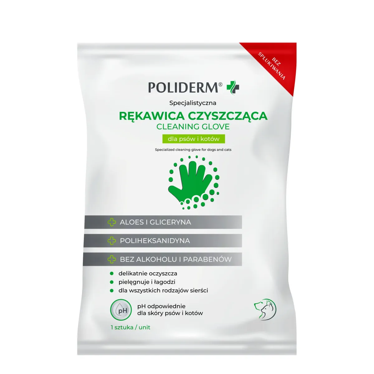 VET POLIDERM rękawica czyszcząca 1szt