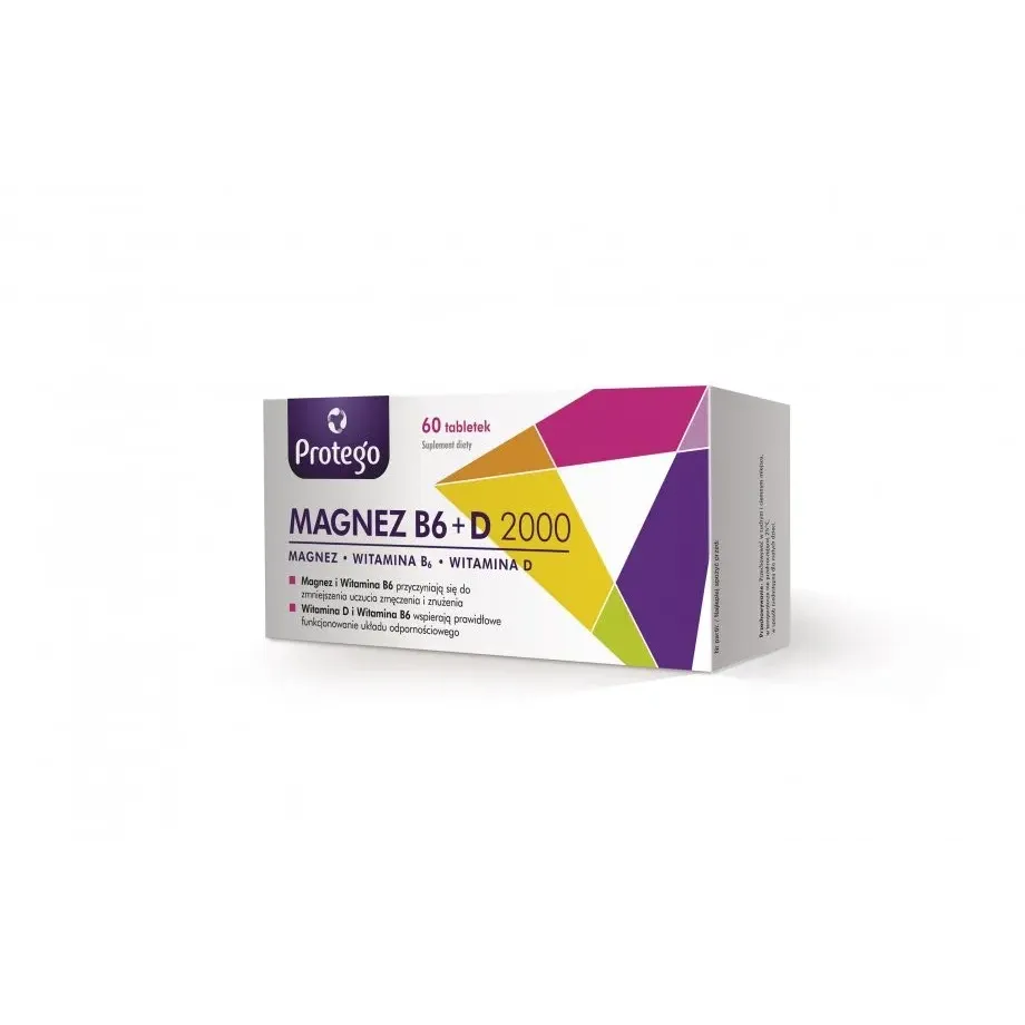 Protego Magnez B6 + D2000 60 tabletek