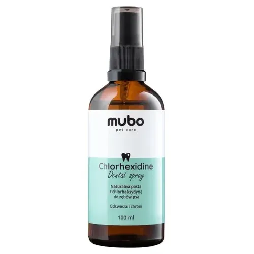 MUBO Chlorhexidine Dental Spray naturalna pasta z chlorheksydyną dla psa, bez szczotkowania 100ml
