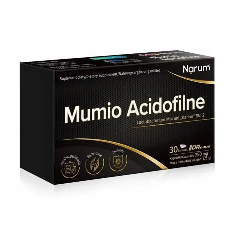 NARUM MUMIO ACIDOFILNE 250 mg 30 kapsułek