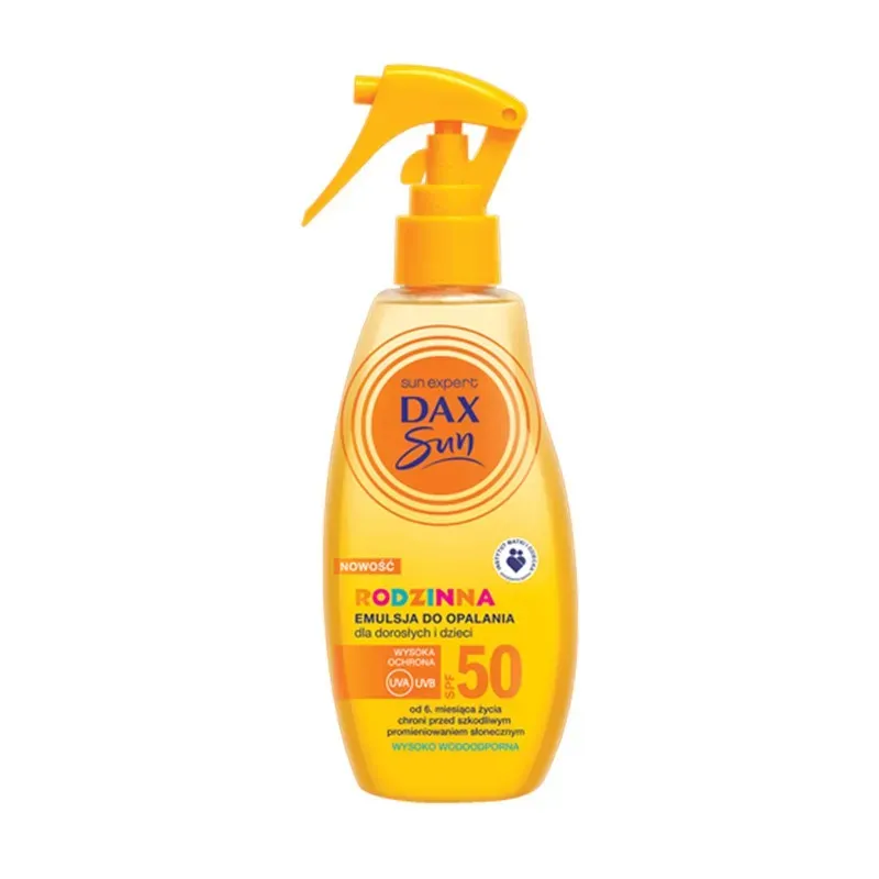 DAX SUN RODZINNA EMULSJA DO OPALANIA DLA DZIECI I DOROSŁYCH SPF 50 200 ml