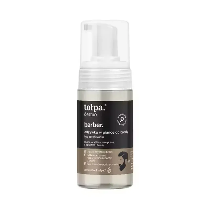 TOŁPA DERMO BARBER. ODŻYWKA W PIANCE DO BRODY BEZ SPŁUKIWANIA 100 ml