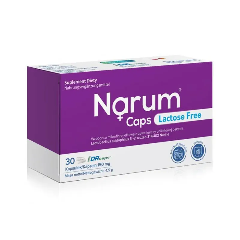 NARUM CAPS LACTOSE FREE 30 kapsułek