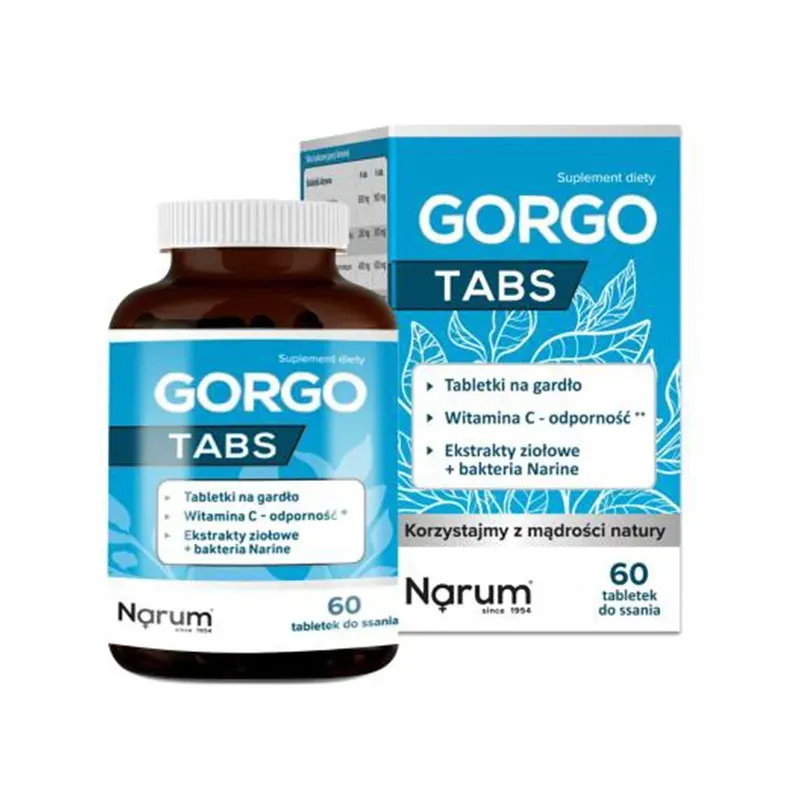 NARUM GORGO TABS 60 tabletek do ssania