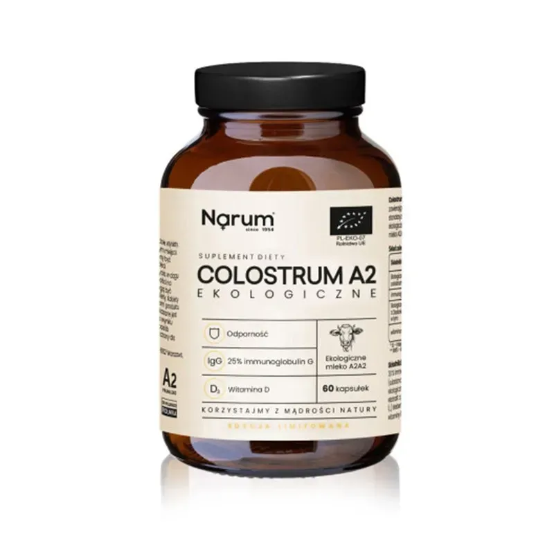 NARUM COLOSTRUM A2 EKOLOGICZNE 60 kapsułek