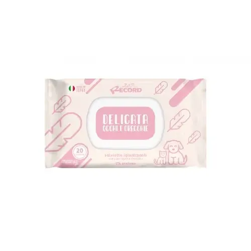 RECORD SALVIETTE DELICATE CHUSTECZKI nieperfumowane DLA PSA I KOTA 20 sztuk