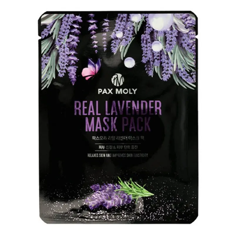 PAX MOLY MASKA W PŁACHCIE REAL LAVENDER MASK PACK - WZMACNIAJĄCO-BALANSUJĄCA MASAK Z EKSTRAKTEM Z LAWENDY 25 ml