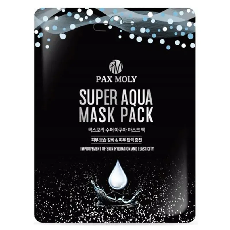 PAX MOLY MASKA W PŁACHCIE SUPER AQUA MASK PACK - NAWILŻAJĄCO-UELASTYCZNIAJĄCA MASKA Z WODĄ MORSKĄ I NIACYNAMIDEM 2
