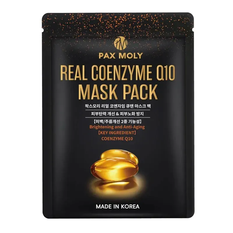 PAX MOLY MASKA W PŁACHCIE REAL COENZYME Q10 MASK PACK - REWITALIZUJĄCA MASKA Z KOENZYMEM Q10 25 ml