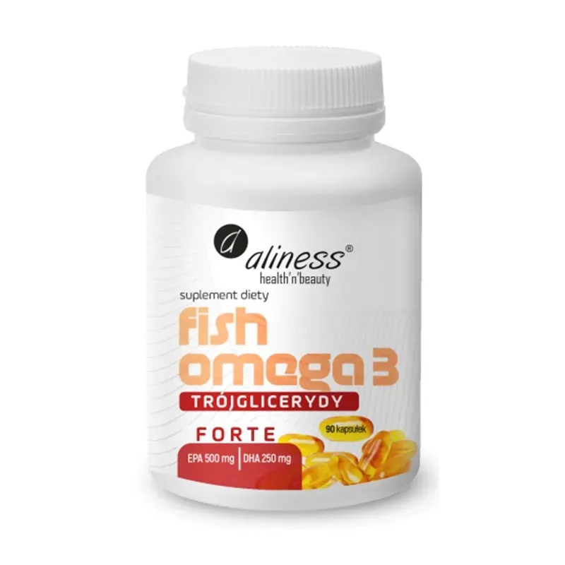 ALINESS FISH OMEGA-3 FORTE TRÓJGLICERYDY (EPA 500/ DHA 250 mg) 90 kapsułek