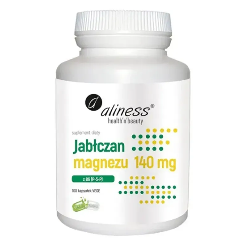 ALINESS JABŁCZAN MAGNEZU 140 mg Z B6 (P-5-P-) 100 kapsułek
