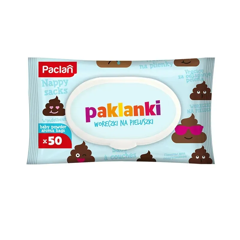 PACLAN PAKLANKI WORECZKI ZAPACHOWE NA PIELUSZKI 50 sztuk