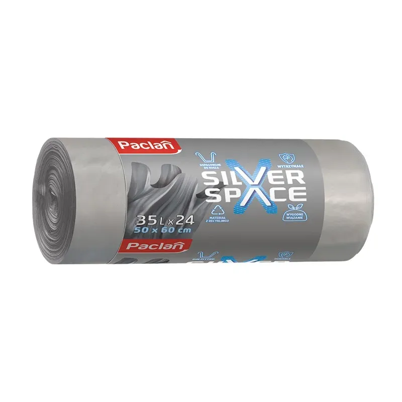 PACLAN SILVER SPACE MULTITOP WORKI NA ŚMIECI 35L (50 x 60 cm) 24 sztuki