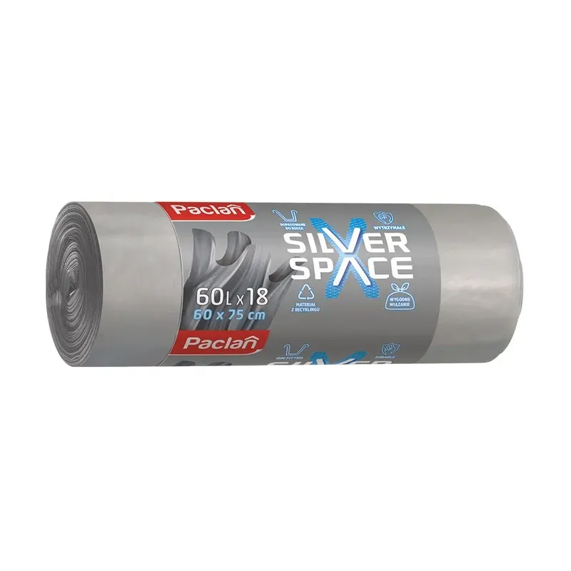 PACLAN SILVER SPACE MULTITOP WORKI NA ŚMIECI 60L (60 x 75 cm) 18 sztuk