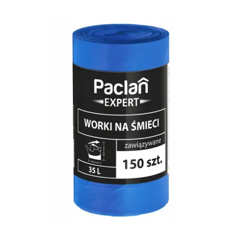 PACLAN EXPERT MULTITOP WORKI NA ŚMIECI ZAWIĄZYWANE 35L (50 x 66 cm) 150 sztuk