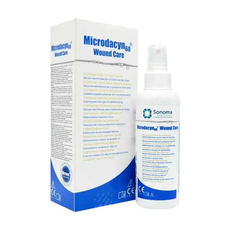 MICRODACYN60 WOUND CARE SPRAY ELEKTROLIZOWANY ROZTWÓR DO LECZENIA RAN 100 ml