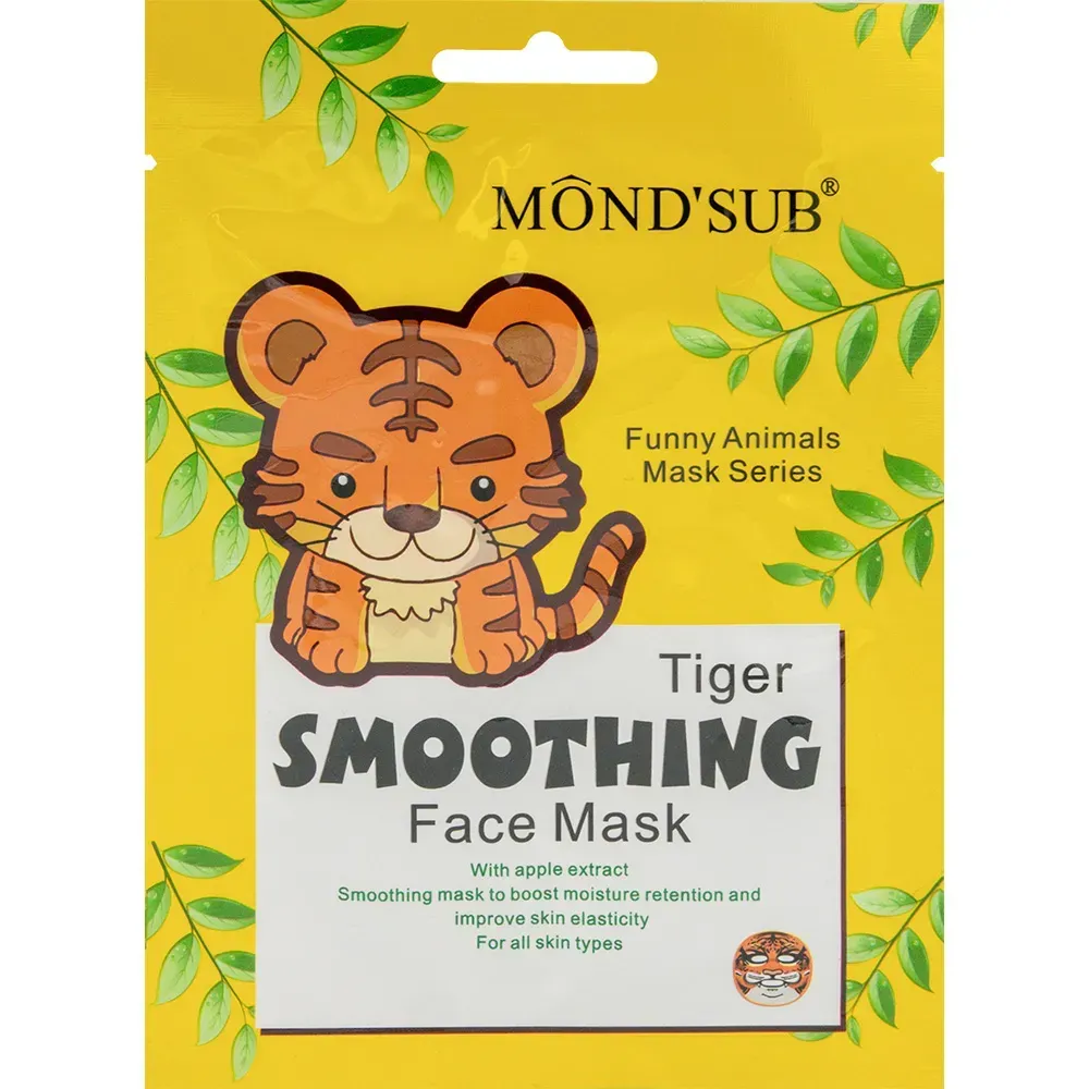 MONDSUB Maska w płachcie wygładzająca Tygrys 24 ml