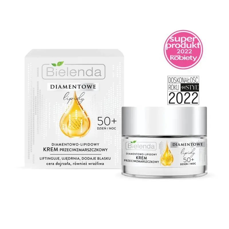 BIELENDA DIAMENTOWE LIPIDY DIAMENTOWO-LIPIDOWY KREM PRZECIWZMARSZCZKOWY 50+ DZIEŃ/ NOC 50 ml