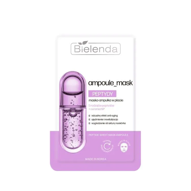 BIELENDA Peptydy maska-ampułka w płacie