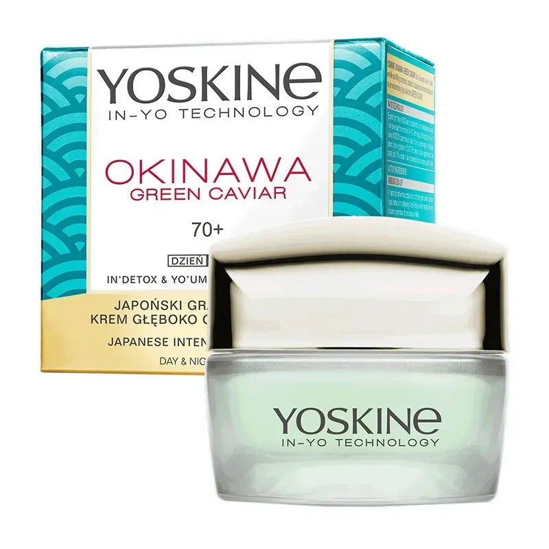 DAX YOSKINE OKINAWA GREEN CAVIAR KREM DO TWARZY Z KAWIOREM NA DZIEŃ I NA NOC 70+ 50 ml