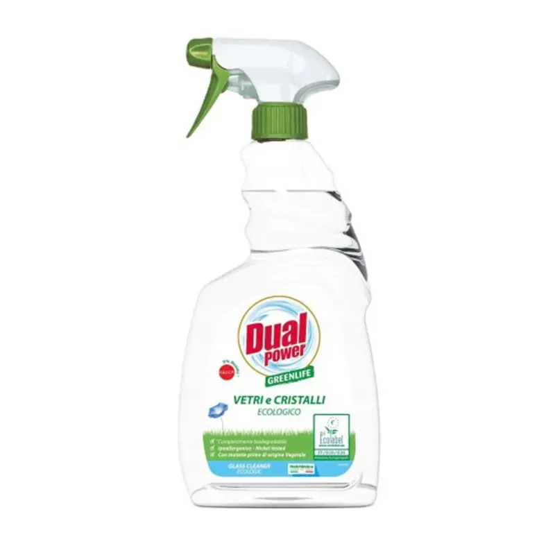 DUAL POWER GREENLIFE VETRI E CRISTALLI ECOLOGICO - PŁYN DO SZYB 750 ml