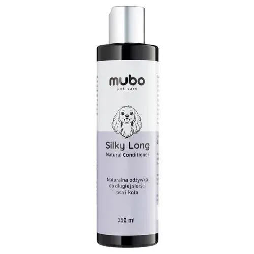 Mubo Silky Long Natural Delikatna odżywka do długiej sierści psa i kota 250ml