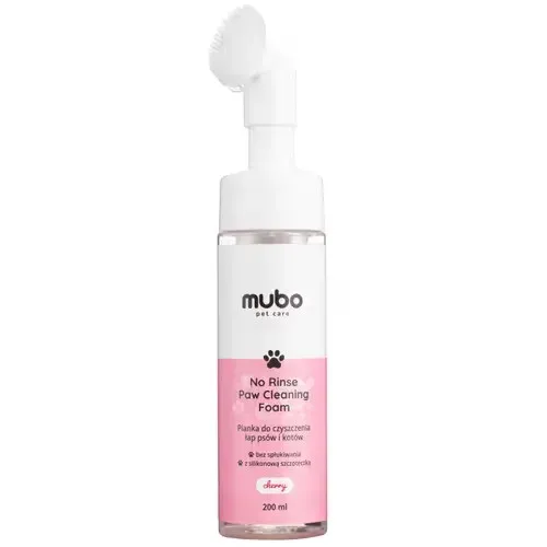 Mubo Pianka do mycia łapek psa i kota, bez spłukiwania, wiśniowa 250ml