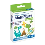 MULTIPLAST WODOODPORNE PLASTRY DLA DZIECI DINOZAURY: 10 sztuk