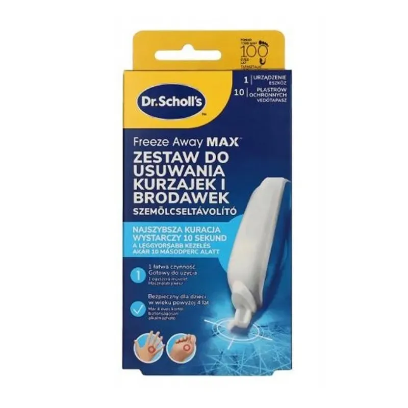 DR. SCHOLL'S FREEZE AWAY MAX ZESTAW DO USUWANIA KURZAJEK I BRODAWEK 1 zestaw