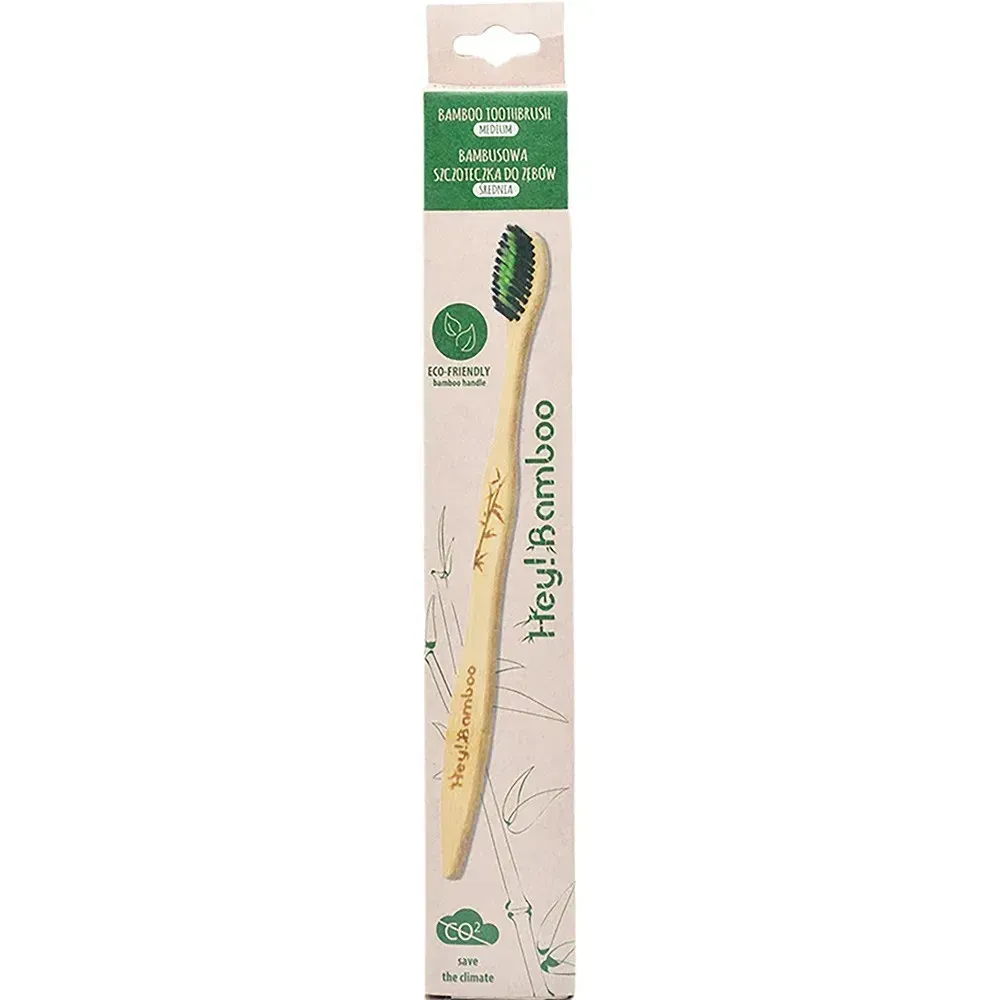 HEJ! BAMBOO bambusowa szczoteczka do zębów MEDIUM 1szt.