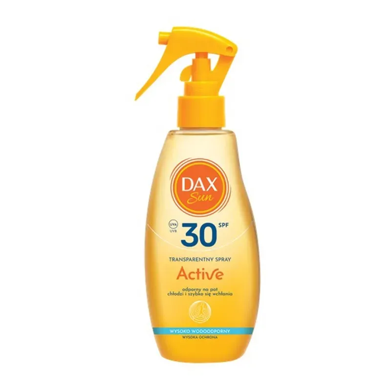 DAX SUN TRANSPARENTNY SPRAY DO OPALANIA SPF 30 ACTIVE  200 ml