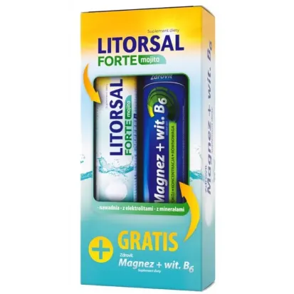 LITORSAL FORTE MOJITO + MgB6 24+24 tabletki musujące