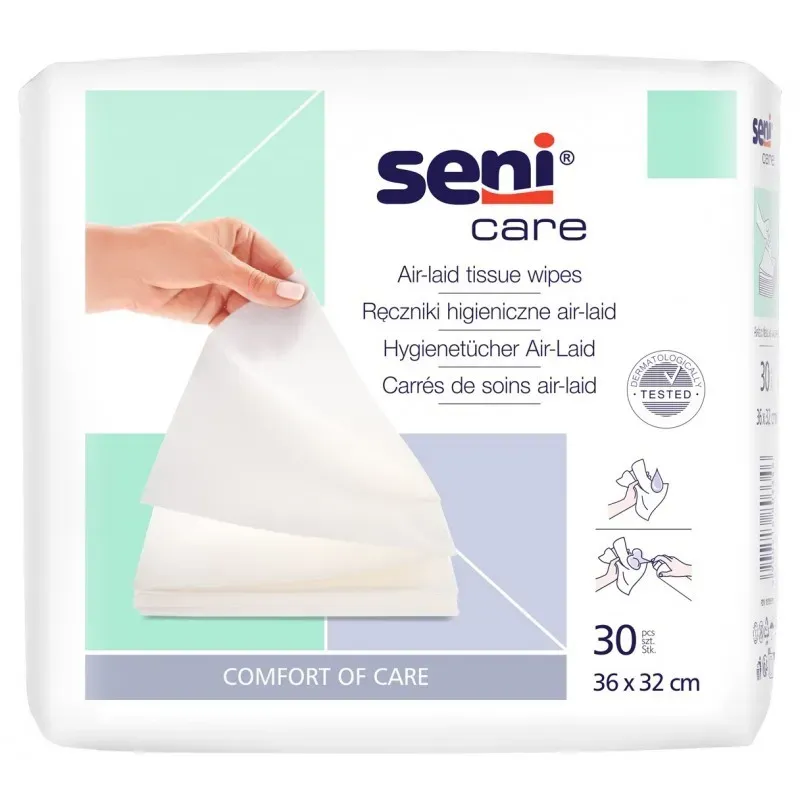 SENI CARE RĘCZNIKI HIGIENICZNE AIR-LAID 30 sztuk