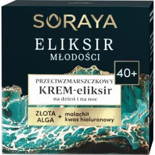 SORAYA ELIKSIR MŁODOŚCI Przeciwzmarszczkowy krem-eliksir na dzień i na noc 40+ 50ml