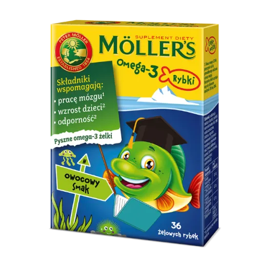 MOLLER'S OMEGA-3 RYBKI OWOCOWE 36 sztuk