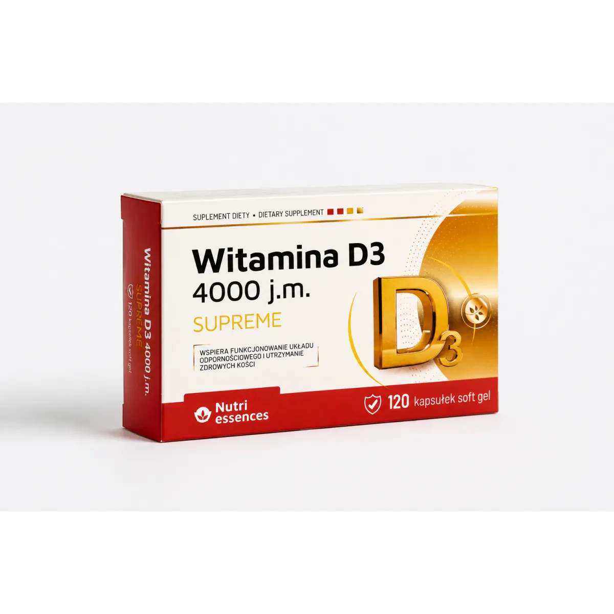 WITAMINA D3 4000 j.m. 120 kapsułek SUPREME
