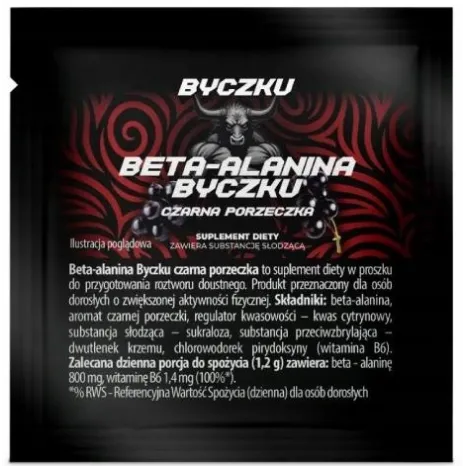 BYCZKU BETA ALANINA BYCZKU CZARNA PORZECZKA 1,2 g