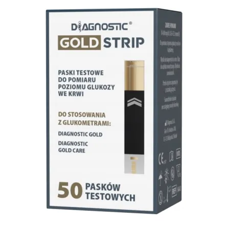 DIAGNOSTIC GOLS STRIP PASKI TESTOWE DO POMIARU GLUKOZY WE KRWI 50 sztuk