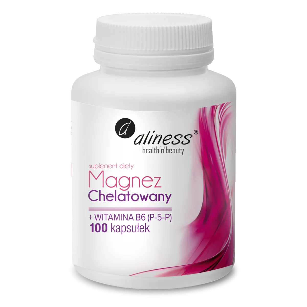 ALINESS MAGNEZ CHELATOWANY + B6 (P-5-P) 100 kapsułek