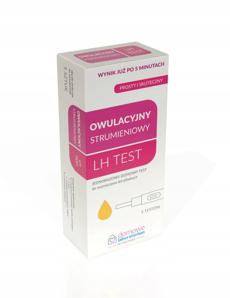 TEST OWULACYJNY STRUMIENIOWY LH zestaw 5 szt. 