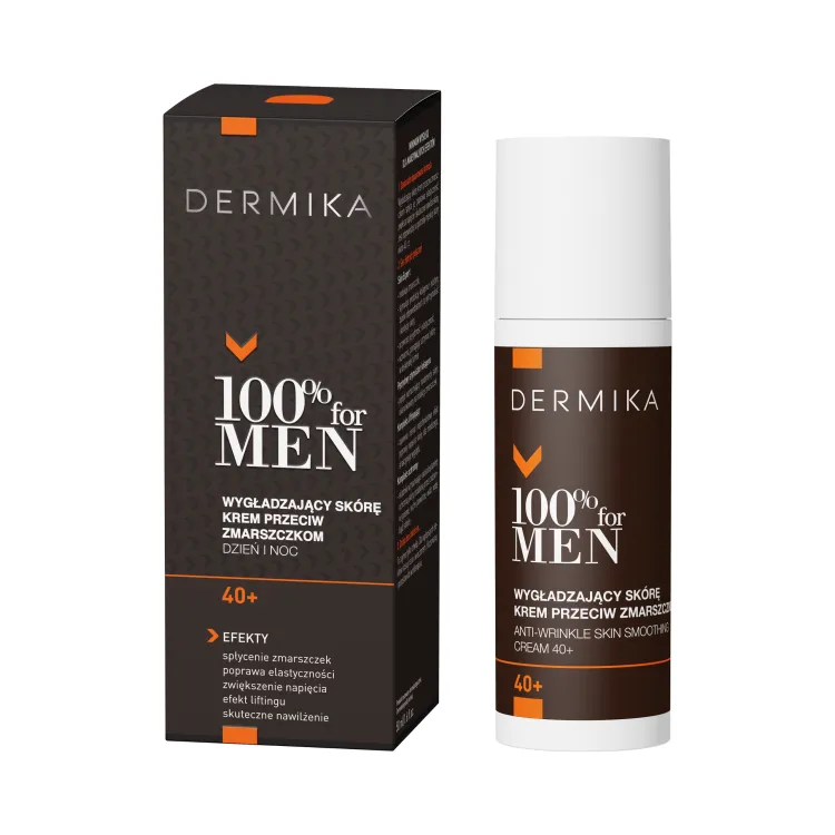 DERMIKA 100% FOR MEN Krem wygładzający 40+ dla mężczyzn 50 ml