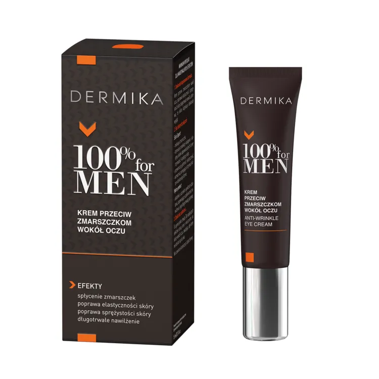 DERMIKA 100% FOR MEN Krem przeciwzmarszczkowy pod oczy dla mężczyzn 15 ml