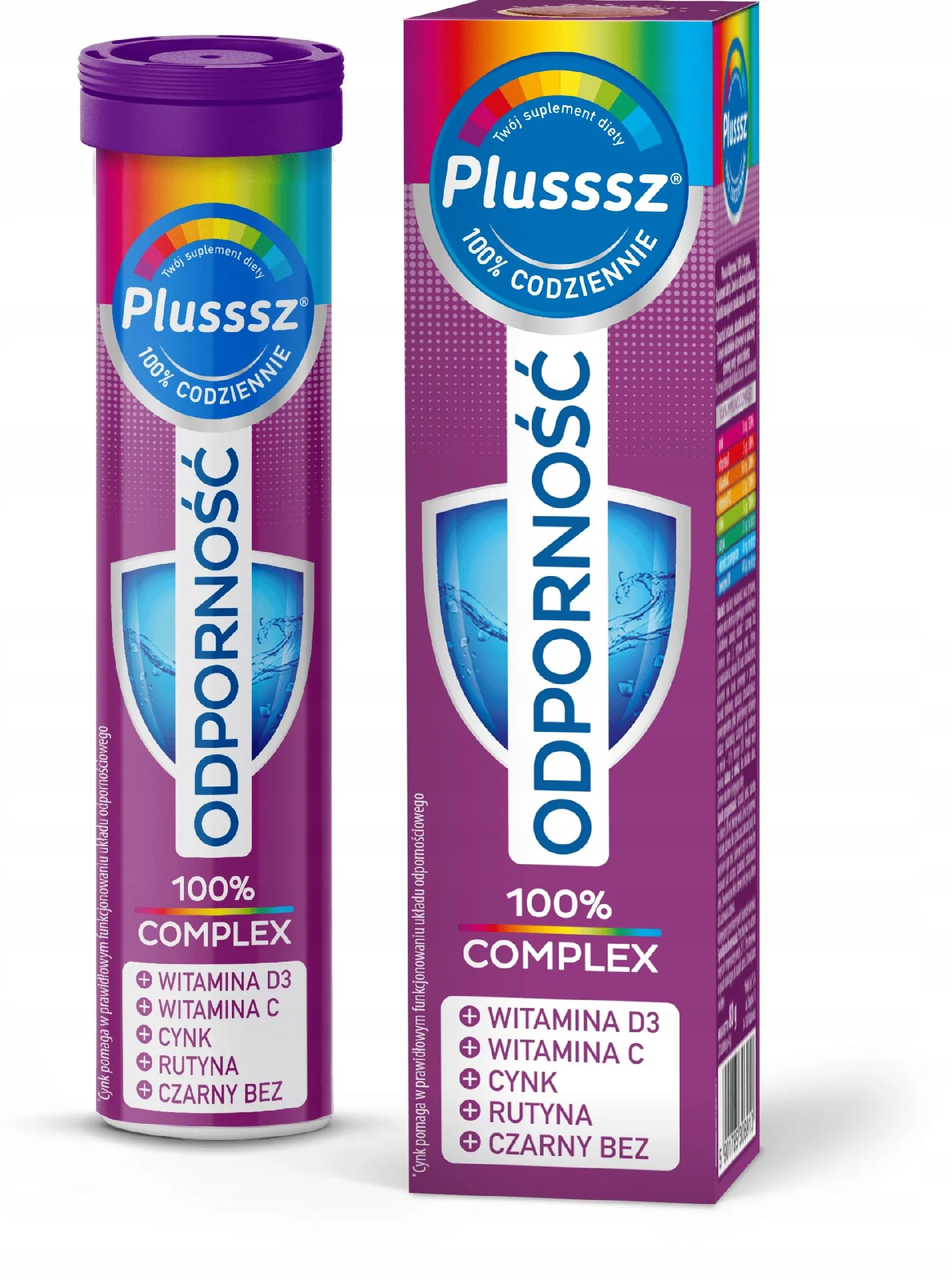 PLUSSSZ ODPORNOŚĆ 100% COMPLEX 20 tabletek musujących 