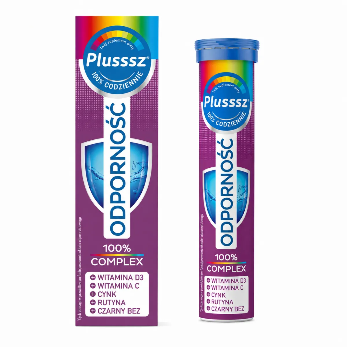 PLUSSSZ ODPORNOŚĆ 100% COMPLEX 20 tabletek musujących 