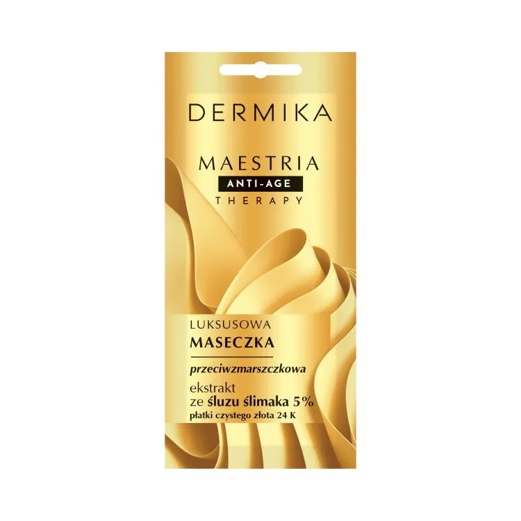 DERMIKA MAESTRIA Luksusowa maseczka przeciwzmarszczkowa, ekstrat ze śluzu ślimaka 5% 7g